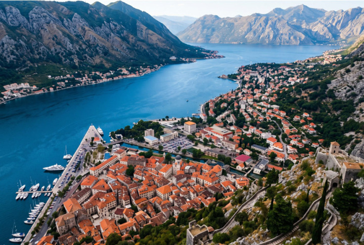 Fotografia de uma cidade europeia