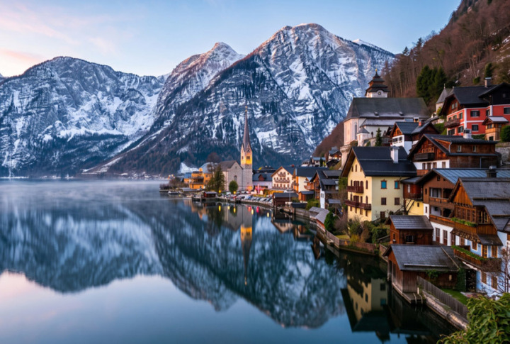 Fotografia de uma cidade europeia
